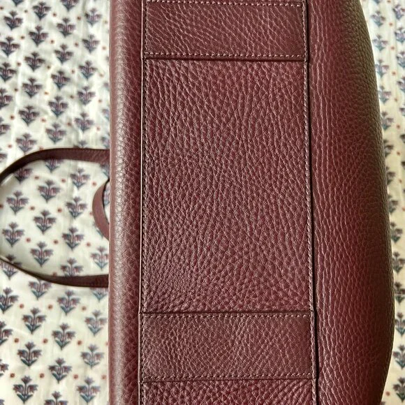 Dagne Dover Allyn Medium Tote in Oxblood - Picture 3 of 13